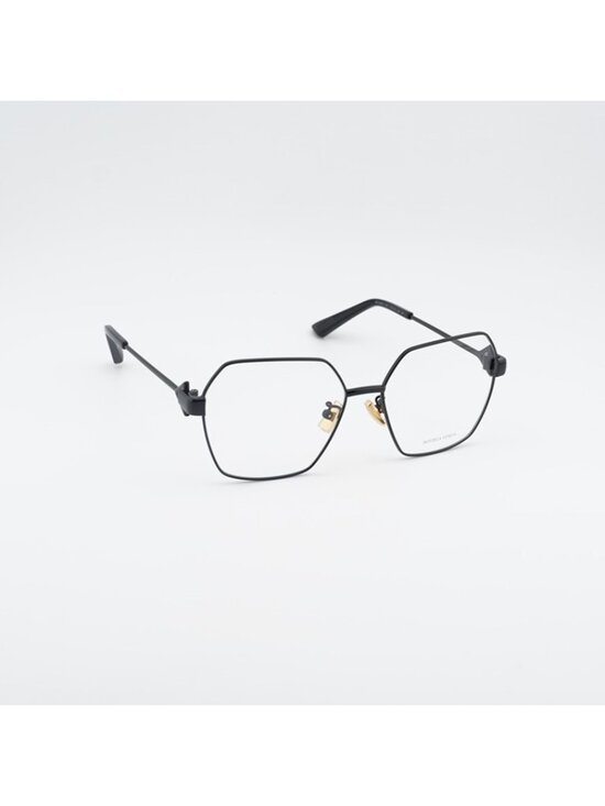 Bottega Veneta BV1224O 001 Eyeglasses Black 57mm Geometric Frame main image 8